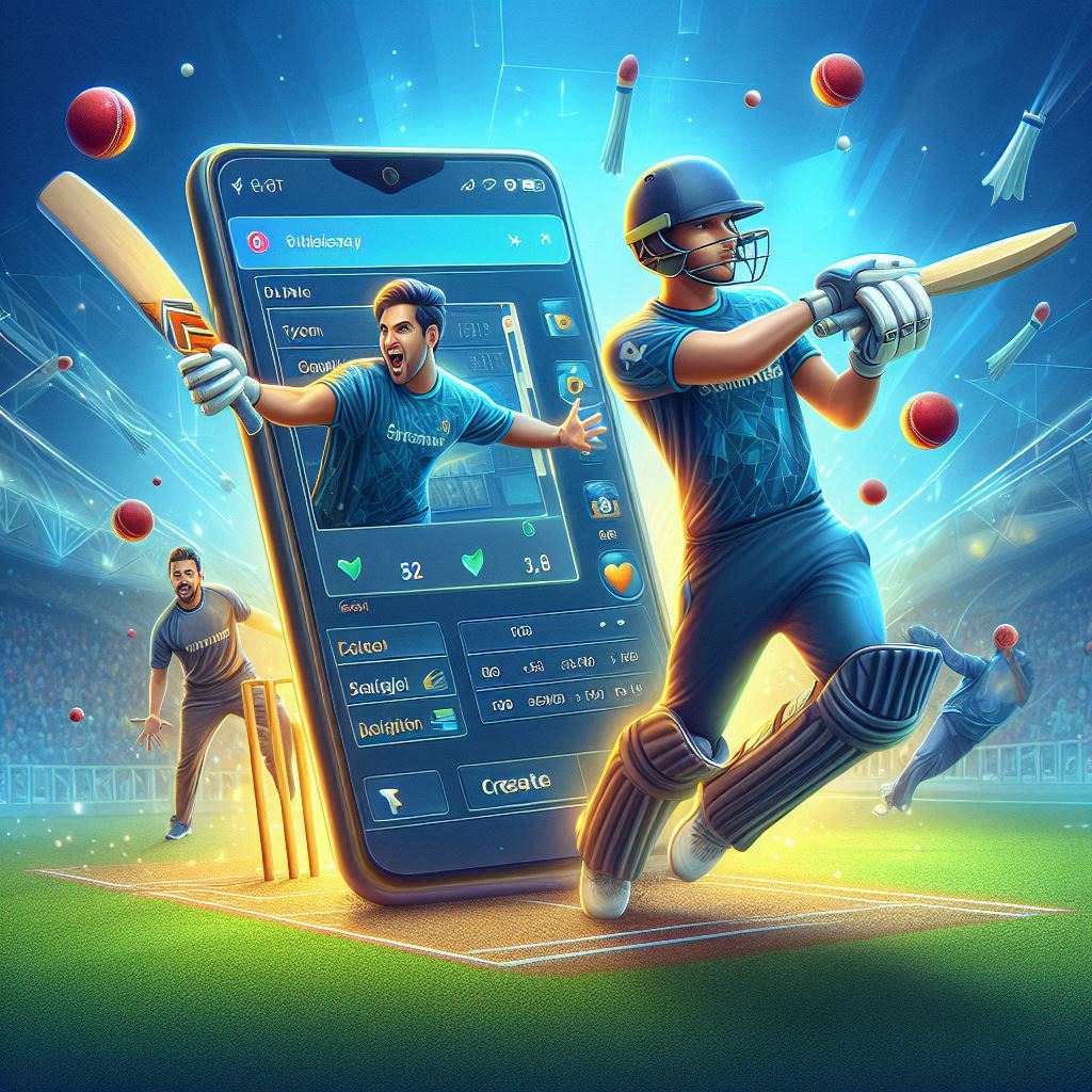 Fantasy Cricket App Mockup